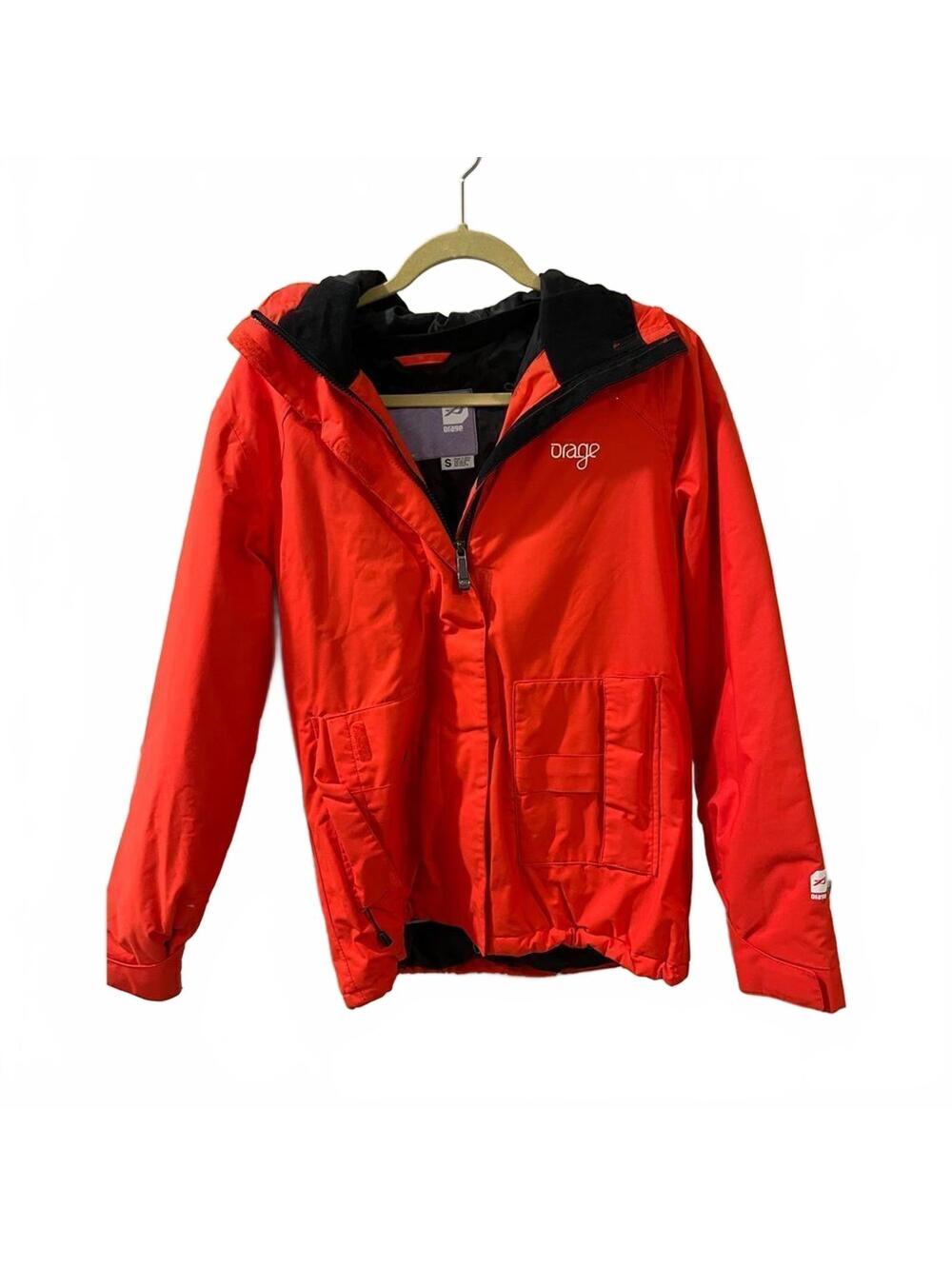 EUC ORAGE women’s size S orange ski jacket winter coat